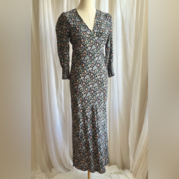 SOLD OUT ♥️ NWOT RIXO Maxi Dress XXS - London Callie Floral - Picture 14 of 16